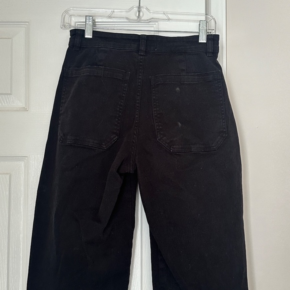 Everlane Straight Leg Size 0 Black Jeans Regular Length Organic Cotton - Picture 3 of 8